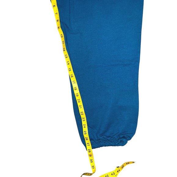 Champion Power Blend Jogger Style Sweat Pants Sz XXL Unisex Mens Teal Blue - Picture 9 of 10